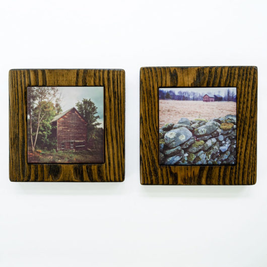 Old Barn and Stone Wall Framed Gift Set